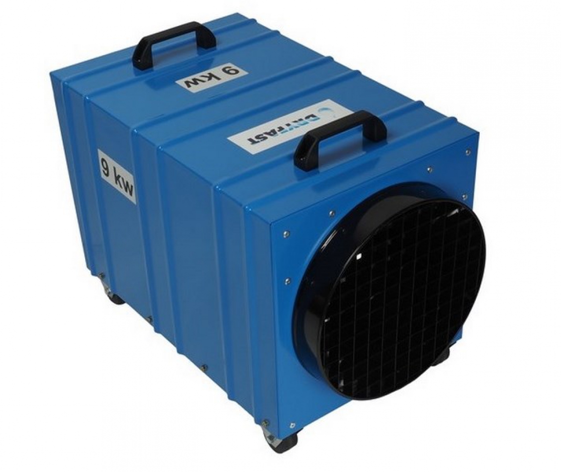 Combineer bouwdrogers met een elektrische kachel.